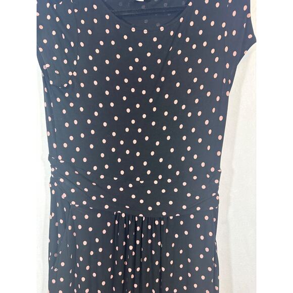 BOHO AmeliePINK Dots Print Stretch Dress BODEN Size US 6L Long Gently Worn A1 - Picture 3 of 7